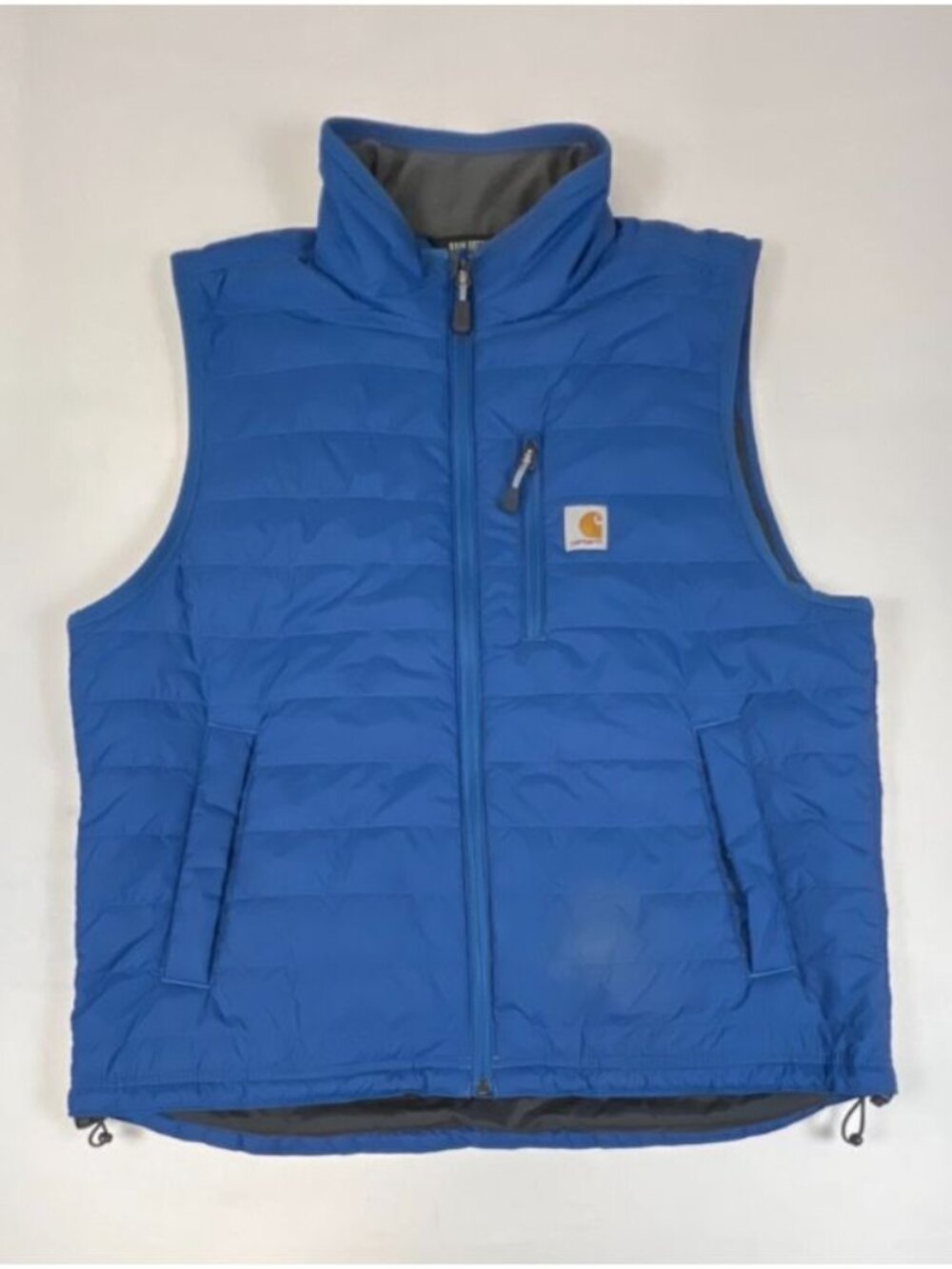 Carhartt Mens L Relaxed Fit Blue Rain Defender Quilted Insulated Puffer Vest